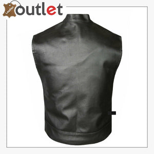 Stylish Classic Design Leather Vest For Men 