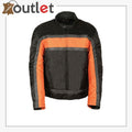 TEXTILE MEN'S RACER MOTORCYCLE JACKET