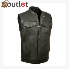 Load image into Gallery viewer, Top High Quality Leather Vest For Men

