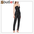 Unique Style Leather skinny pants