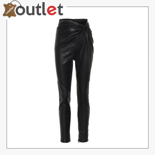 Unique Style Leather skinny pants
