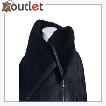 Load image into Gallery viewer, Women Sheepskin Oversized Collar Jacket
