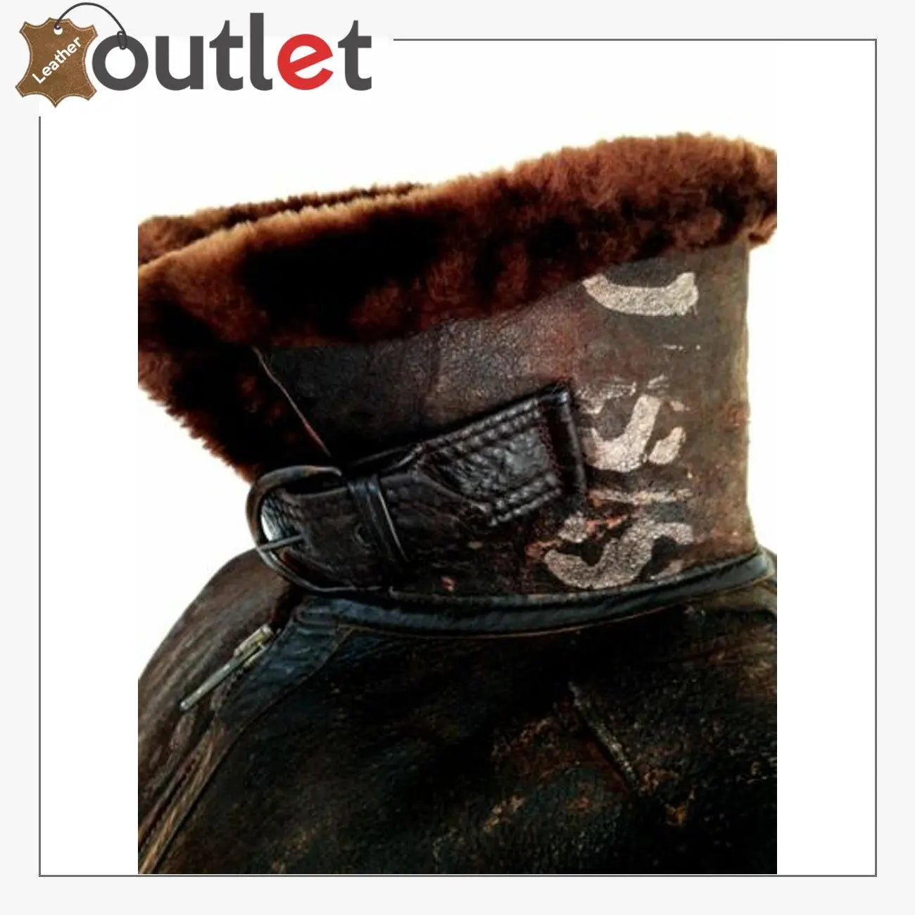 WW2 B3 Sheepskin Shearling Flying Pilot Leather Bomber Jacket - Leather Outlet