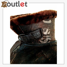 Load image into Gallery viewer, WW2 B3 Sheepskin Shearling Flying Pilot Leather Bomber Jacket - Leather Outlet
