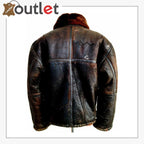 WW2 B3 Sheepskin Shearling Flying Pilot Leather Bomber Jacket - Leather Outlet