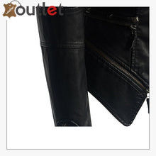 Load image into Gallery viewer, Winter Motorcycle Pure leather Jacket Women - Leather Outlet
