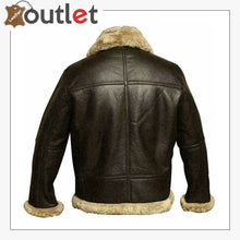 Load image into Gallery viewer, Women RAF B3 Pilot Winter Real Shearling Sheepskin Leather Bomber Aviator Jacket - Leather Outlet
