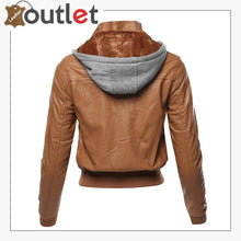 Load image into Gallery viewer, Womens Casual Stylish Trendy Zipper Leather Bomber Jacket
