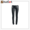 High-rise flared leather pants