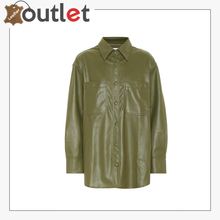 Load image into Gallery viewer, Yoyo faux leather shirt
